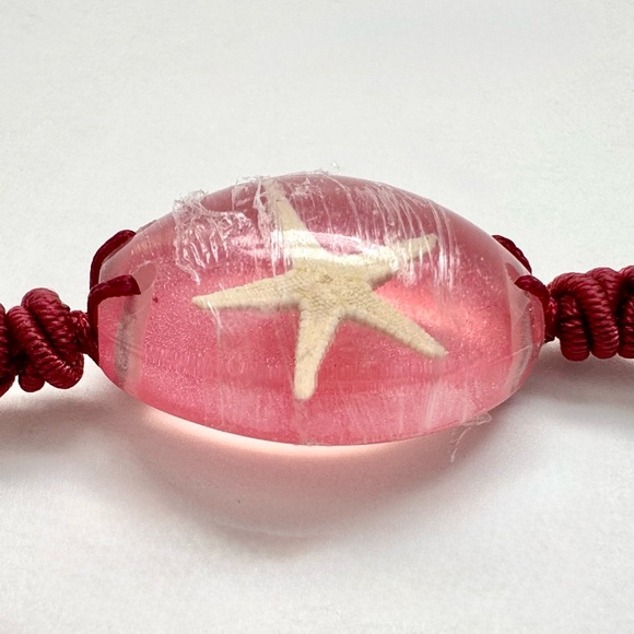 Real Starfish In Resin Bracelet And Necklace -Pink - Picture 4 of 7
